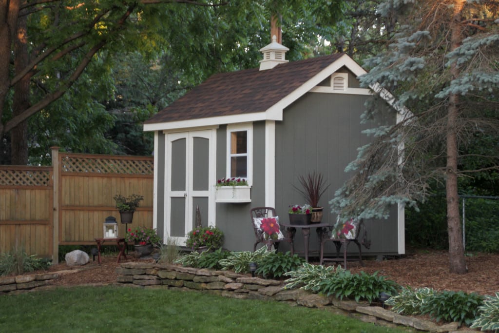 double-door, backyard shed