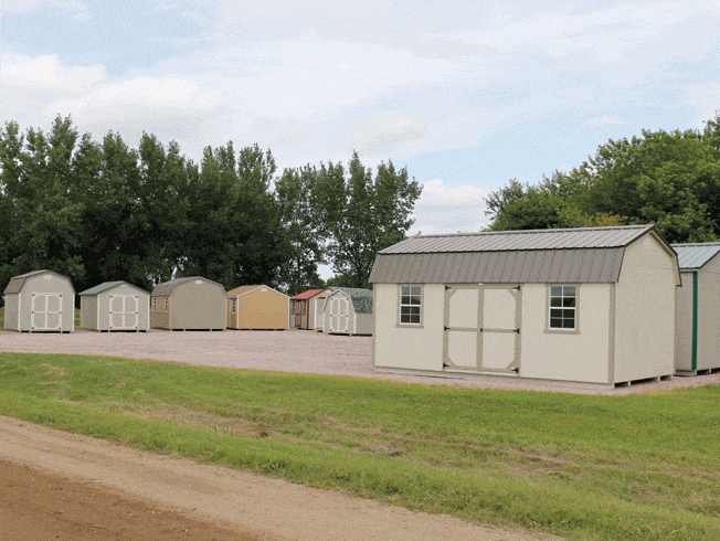 Sales lots displaying quality sheds are a top sales strategy for shed dealers.