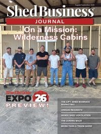 Shed Business Journal August/September 2026 issue cover